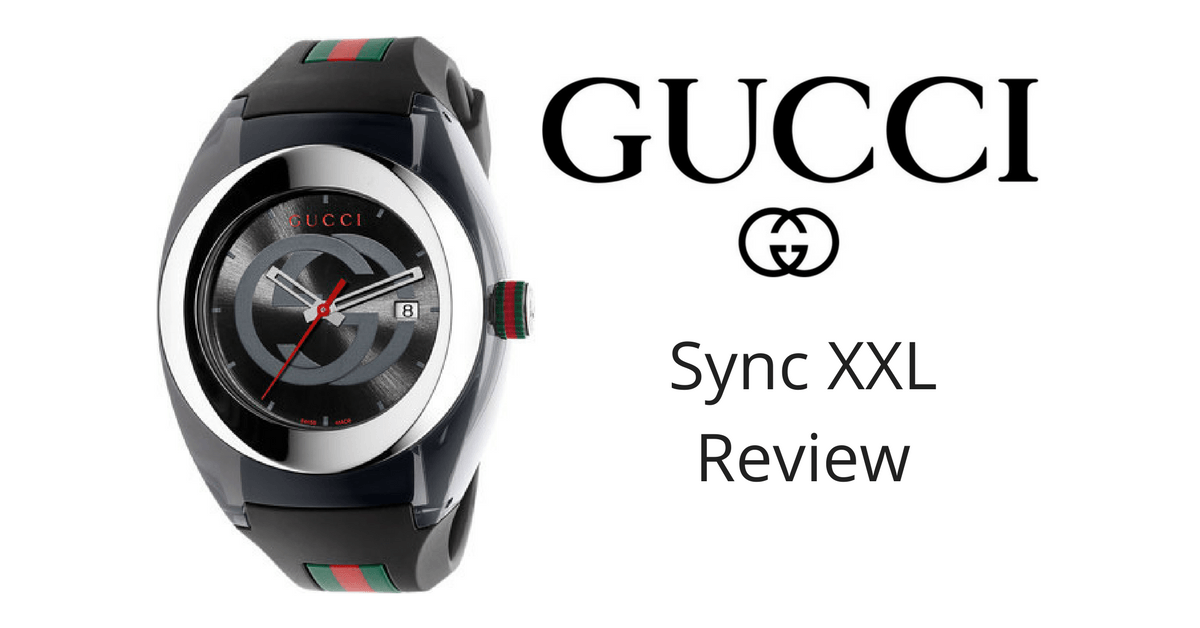 black gucci sync watch